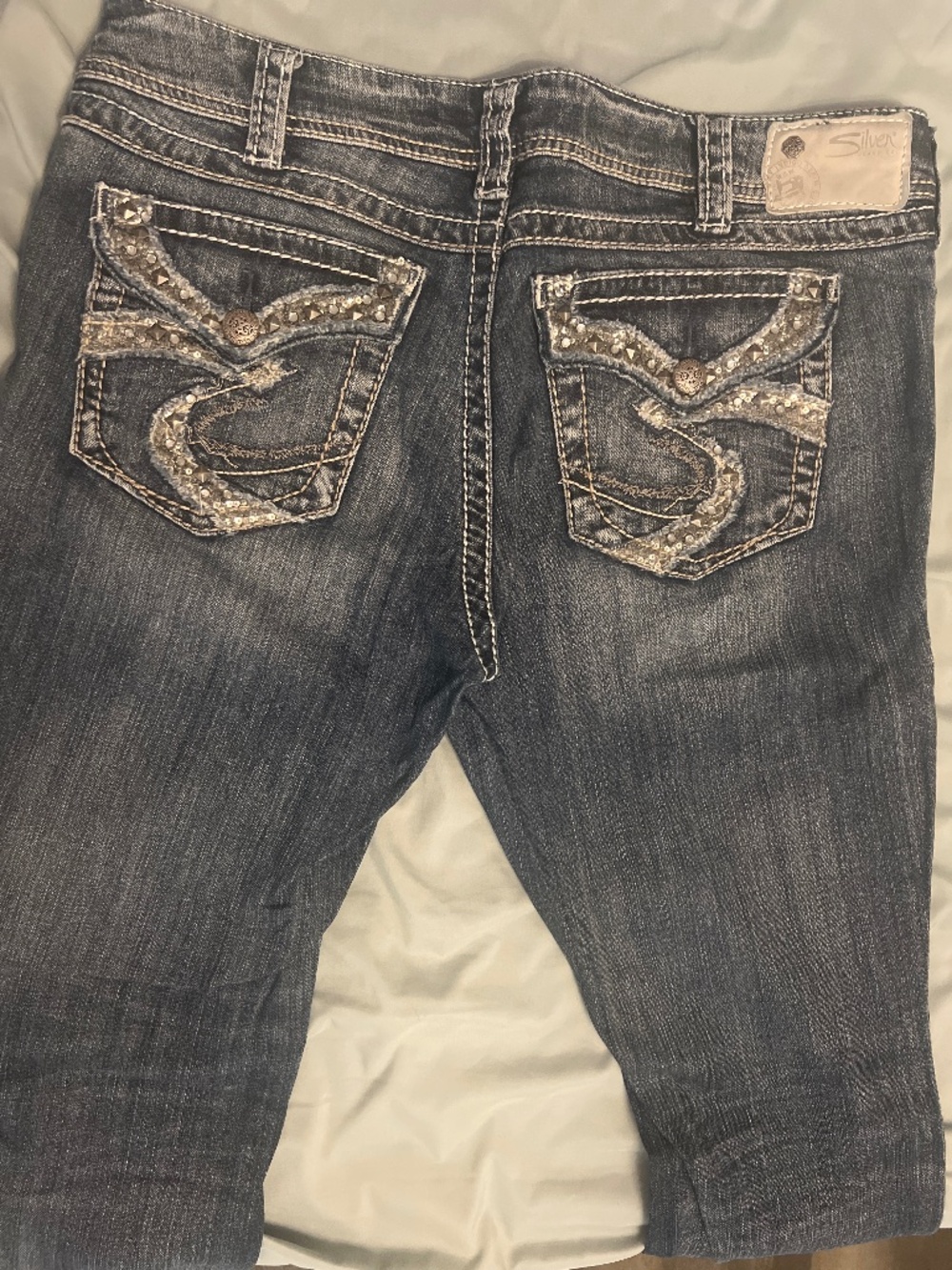 Silver Suki Jeans
